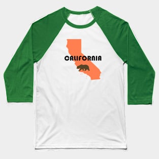 California (Bear and State) Baseball T-Shirt